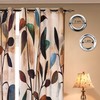 SUBRTEX Light Flitering Curtains 52Wx84L, Room Darkening Vibrant Floral Drapes,
