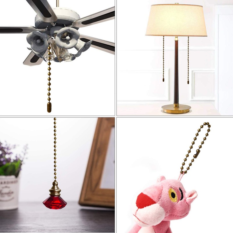 YeeBeny 192 Inch Fan Pull Chain Extension with 25 PCS