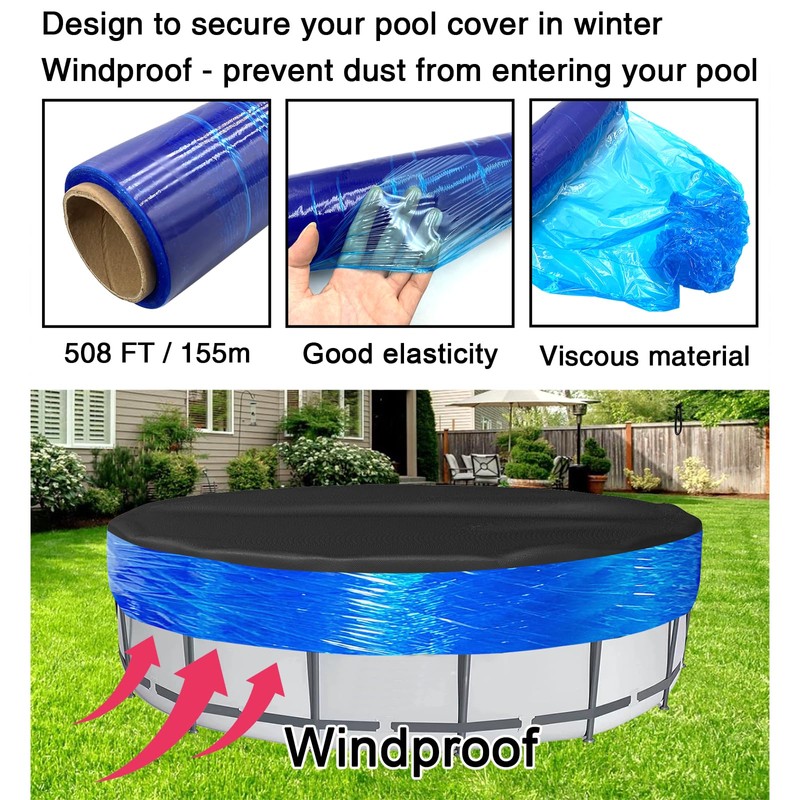 Winter Pool Cover Seal Wrap 500ft for Above Ground Pools