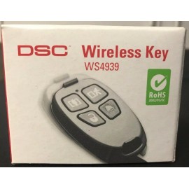 DSC Brand New DSC WS4939  Wireless 4-Button Remote Alarm Keyfob, Battery included