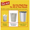 Glad OdorShield Trash Bag, White, 80 Count