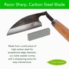 Effortless Weeding: Sharp Sickle Cuts Roots, Saves Time - with