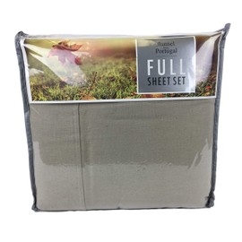 Divatex Flannel 4 Piece Bed Sheets (Full, Beige)