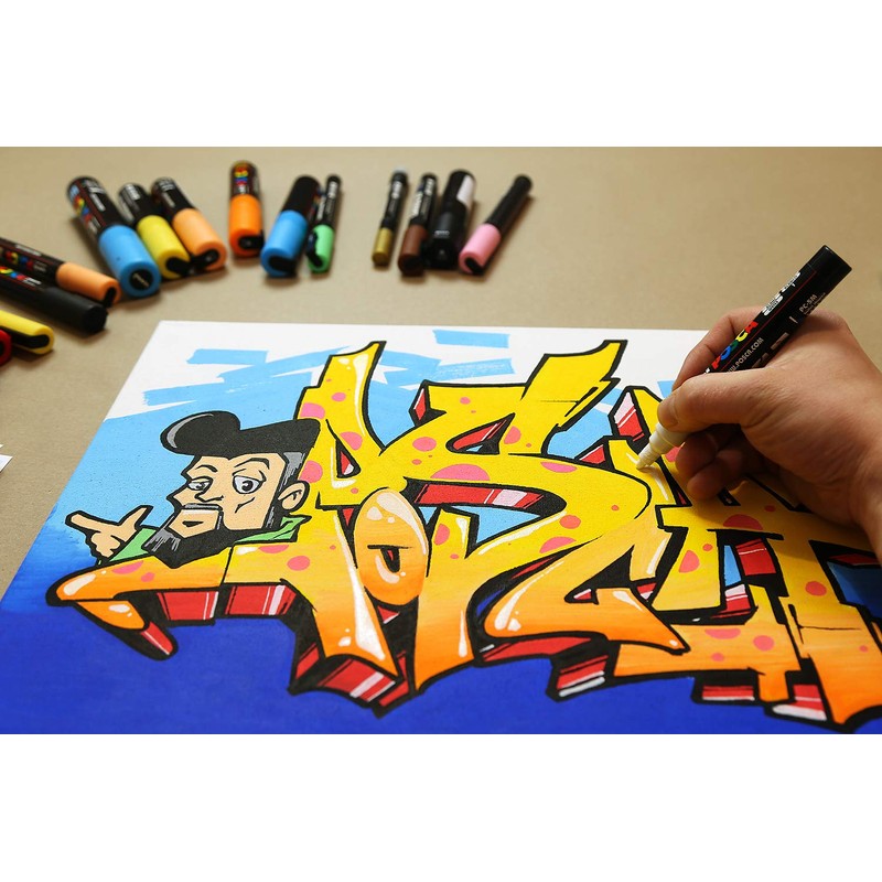 uni-ball Posca 186747 Marker Uni with Extra Fine Bullet Nib