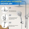 Ryamen Dual Shower Head Combo, 8'' High Pressure Rain Shower