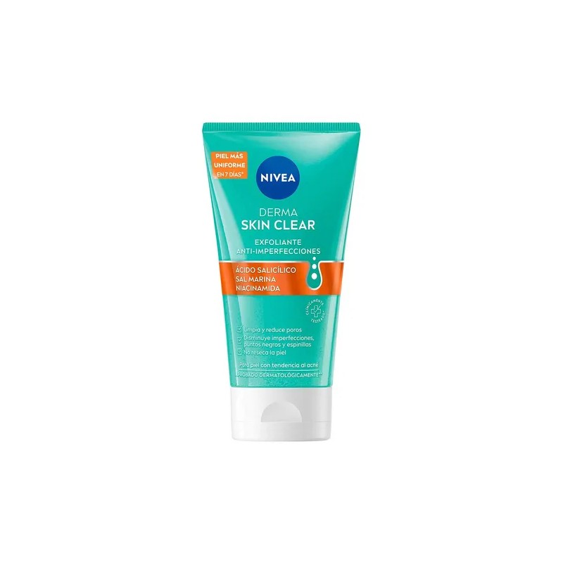 Nivea Derma Skin Clear Exfoliante 150 ml Anti-Imperfecciones Piel Grasa