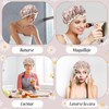 3 Piezas - Gorros para Regadera, Ajustable Gorras para Baño,
