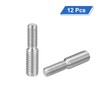 sourcing map M8x20mm to M10x20mm Double End Threaded Stud Screw