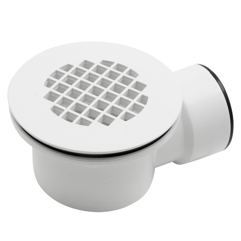 Anxingo Low Profile Shower Drain, 1.5Inch Side Outlet Drain Assembly