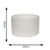 Modern White Fabric Cylinder Ceiling Pendant Lampshade/Table Lamp/Floor Lamp Drum