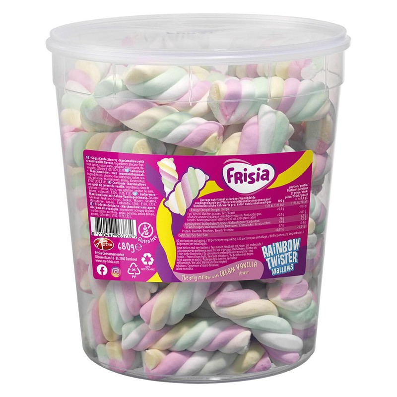 Frisia Rainbow Twister Mallows Drum 680g & Frisia Astra Flying
