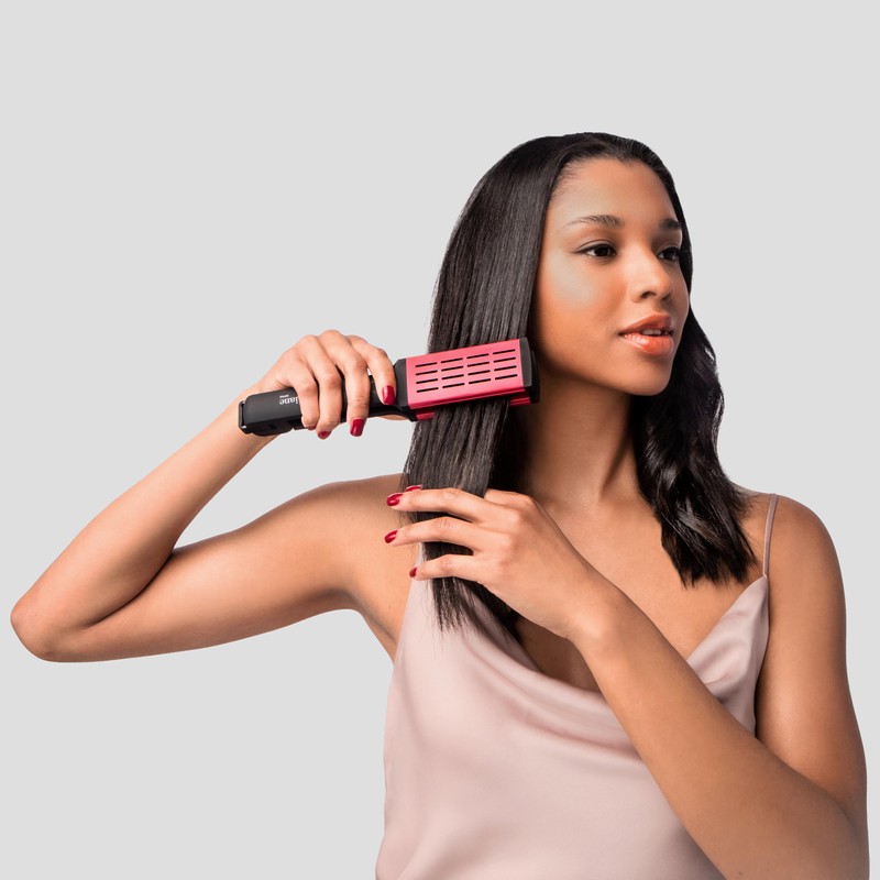 Diane Ceramic Straightening Brush with Nylon Bristles for Smoothing and
