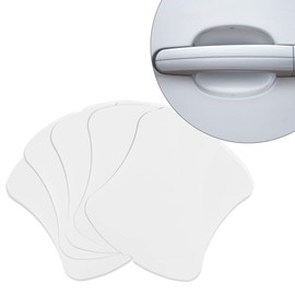 kwmobile TPU Cover for Car Door Handle - Set of 4x Recessed Door Handle Film Protector Stickers- Matte Transparent