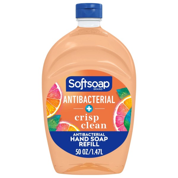Unbranded Softsoap Antibacterial Liquid Hand Soap Refill,Crisp Clean,50 Fluid Ounce