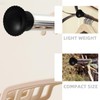 Cabilock 4pcs Clothes Hanger Rod Stoppers Curtain End Caps Closet