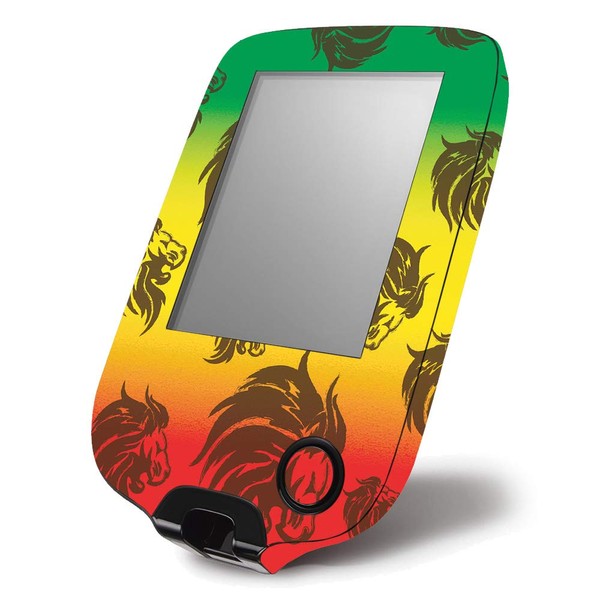 MightySkins Skin Compatible with Abbott Freestyle Libre 1 & 2 - Rasta Lion | Protective, Durable, and Unique Vinyl Decal wrap Cover | Easy to Apply, Remove, and Change Styles | Made in The USA