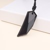 coai Wolf Fang Pendant Necklace, Non-metal, Black
