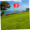 CORHAD 3Pcs Portable Golfing Flags Court Flags with Numbered Design