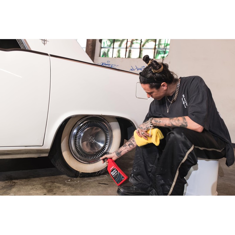 Mothers Back-to-Black Tire Cleaner, 24 oz. — Powerful Formula Removes