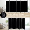 Room Divider 6 Panel Room Dividers/Wheels, Fabric Room Divider Panel