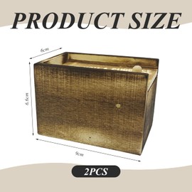 CHROMACRAFT 2 Pieces Spider Wooden Crate Toy, Trick Toy, Funny Toy, Creative Toy, Simulated Spider Toy