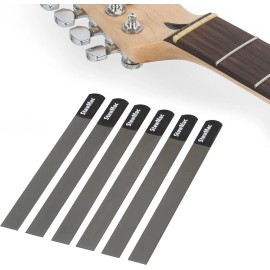 StewMac Gauged Nut Slotting File Set for Electric Guitar, for Heavy Strings -...