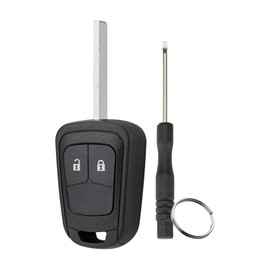 Car Key Case Straight for Opel Key Holder for Opel Opel Astra J Insignia A Meriva B Zafira C Mokka 2 with Screwdriver and Key Ring