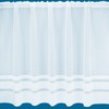 NetCurtainsUK Alaska Stripe Semi Plain White Net Curtain - Sold