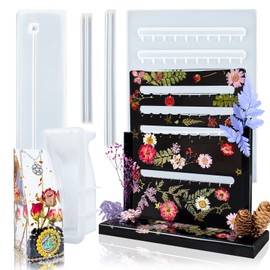 Jewelry Display Organizer Epoxy Resin Casting Silicone Mold Set Bust Earrings Necklace Hanger Pendant Holder Bracelet Storage Stand Makeup Rack