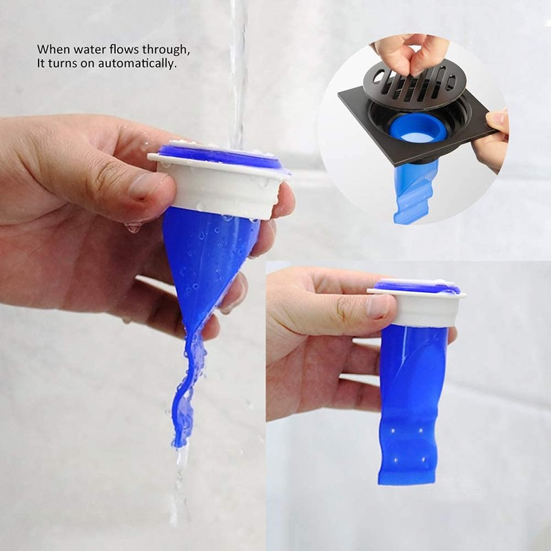 HLZC Drain Backflow Preventer, One Way Valve, Adjustable Silicone Sink