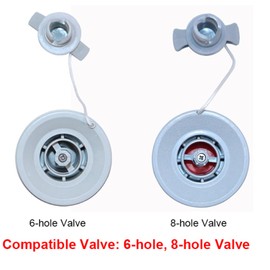 Air Pressure Gauge, Dinghy Gauge, PVC and Gel with 0-5 PSI Measuring Range, Compatible with 6 Holes and 8 Valves for Kayak Surfboard Bed Gauge