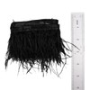 POFET 2 Yards Natural Soft Ostrich Feathers Fringe Trims Ribbon
