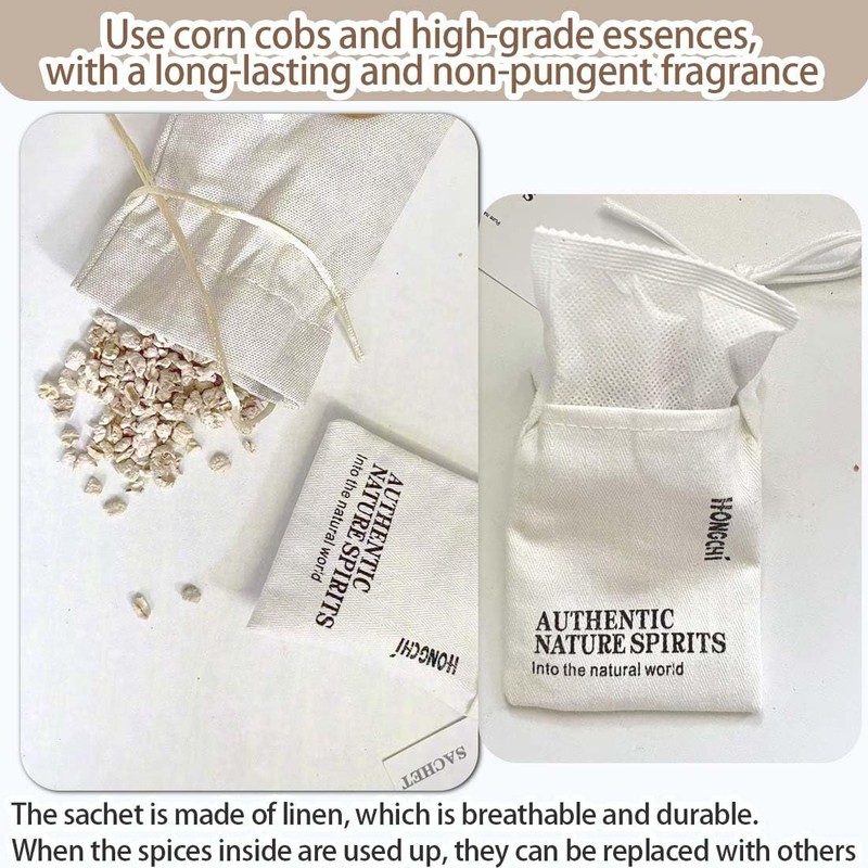 Muufuuser Home Refillable Fragrance Sachets 6-Pack, Lavender & Freesia Corn