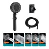Regadera Kit De Ducha Tipo Telefono De Mano Acero Inoxidable