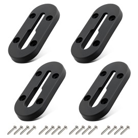 Kayak Track Mount, Kayak Rail Track Mount, Kayak Gear Track Accessories, Kayak Low Profile Track for Fishing Rod Holder, Cup Holder, Paddle Holders, Anchor Cleats (4 in, 4 Holes, 4 Pieces)