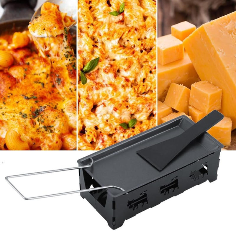 Cheese Melter Raclette Grill, Non-Stick Cheese Melter Raclette Cheese, Portable