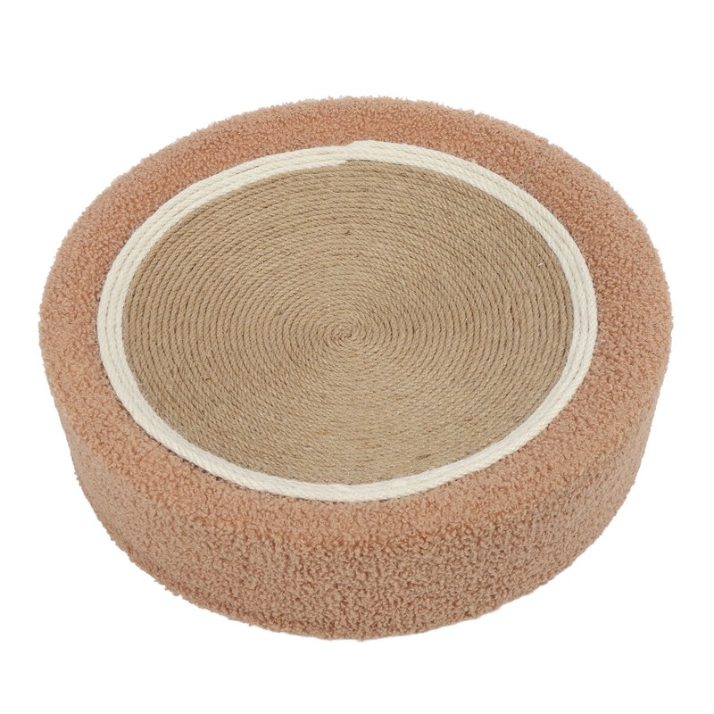 Round Cat Scratcher Ergonomic Cat Scratching Lounge Bed Sisal Cat