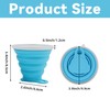 YiiSeeJo 2 Pack Collapsible Silicone Travel Cups with Lids Portable