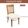 sourcing map 4Pcs Stretch Seat Covers, Dining Chair Seat Slipcover