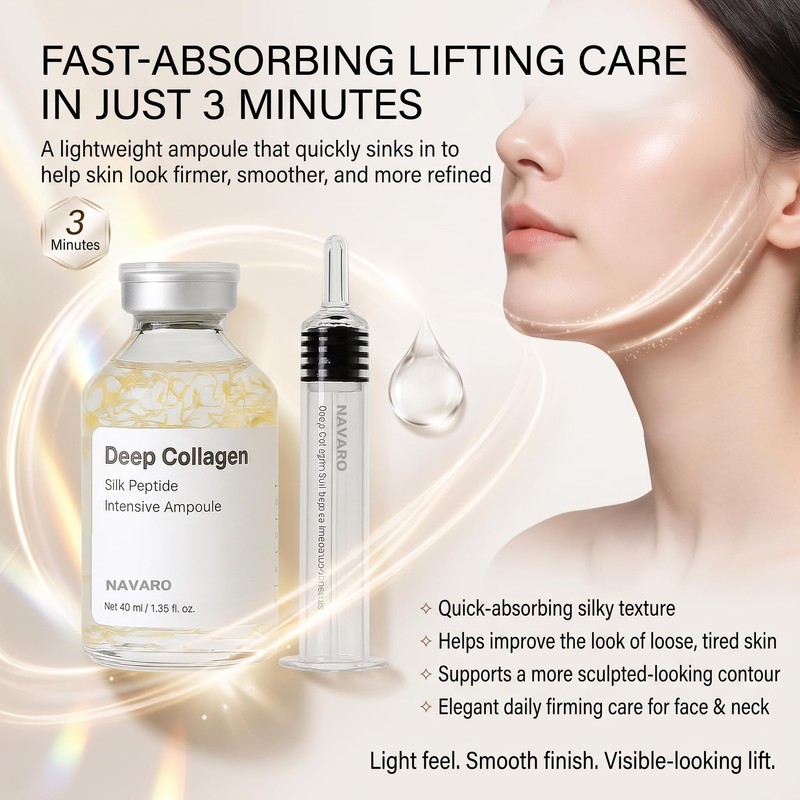 Navaro Peptide Deep Collagen Lifting Ampoule - Anti-Wrinkle & Firming