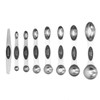 Measuring Spoon Set Double Head Magnetic Scoop with Black Handle