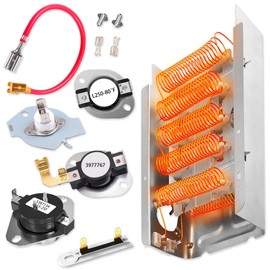 Dryer Heating Element Fit for Whirl-pool WED4815EW0 NED4655EW1 WED4815EW1 MEDC215EW1 MEDX655DW1 LER7646EQ2 LEN3634DW1 WED5000DW2 WED5000DW2 WED6200SW1 WED6600VW0 WED4800BQ1 RED4640YQ1 REX6634PQ0