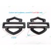 Custom 2Pcs Set Matte Black Double Layer Harley CVO Custom