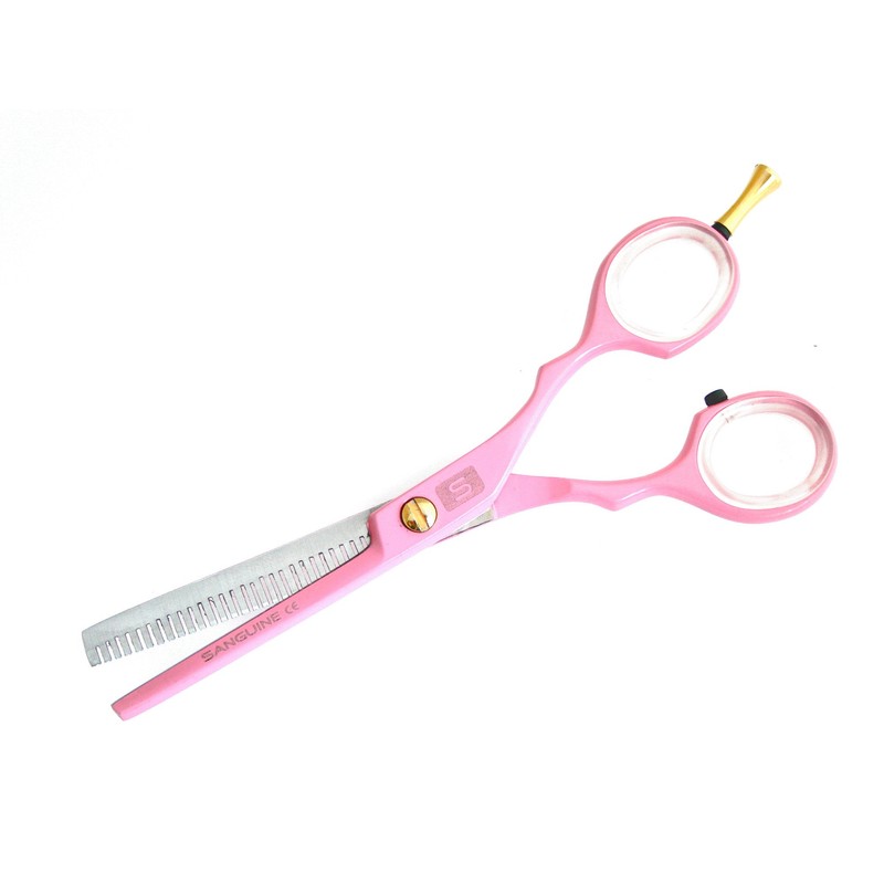 Professional Pink Hair Dressing Scissors & Thinning Scissors Set 5.5 inch – with