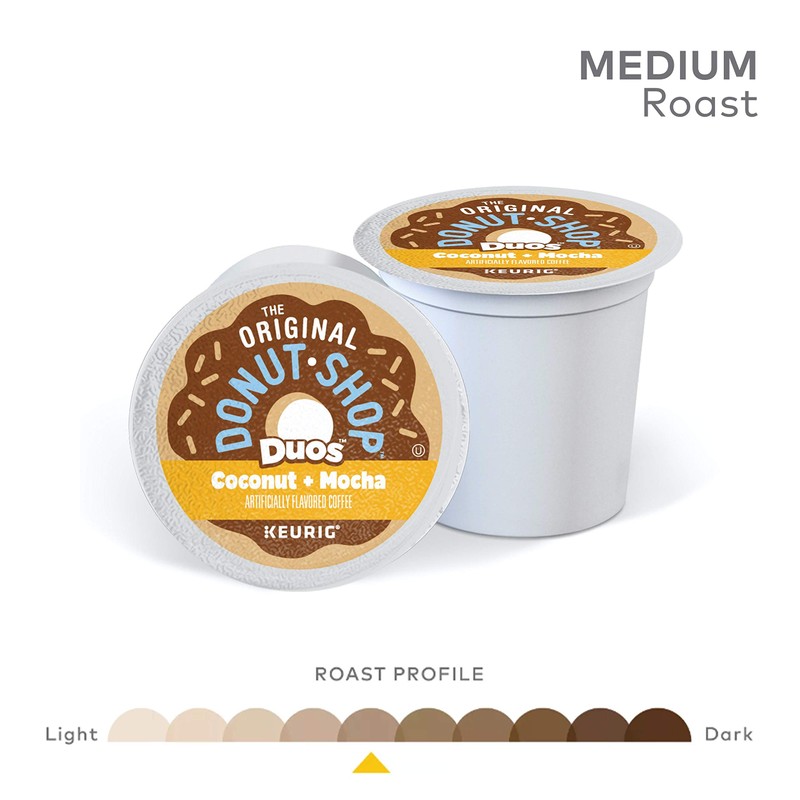 The Original Donut Shop Duos Coconut + Mocha Keurig Single-Serve