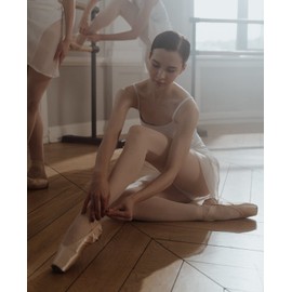 MANZI 3 Pairs Convertible Dance Tights for Women Transition Ballet Stockings Ballet Pink XX-Large