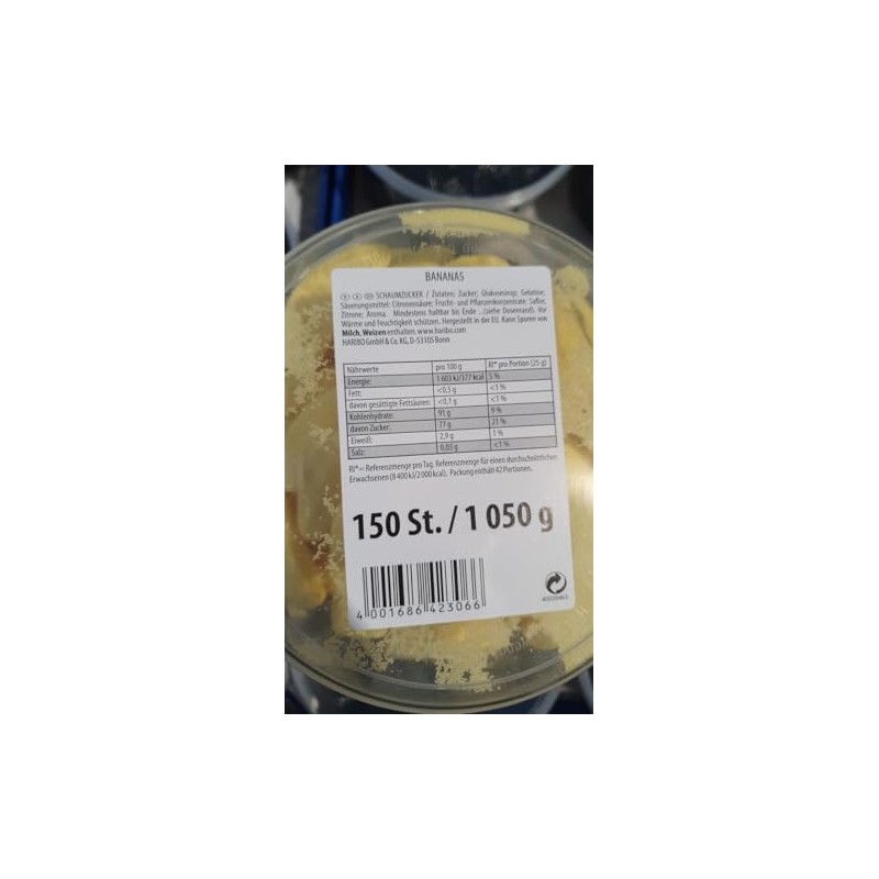 Haribo - Bananas - 150 pieces