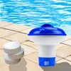 5-inch Floating Pool Chlorine Dispenser, Adjustable-Release Sterilizing Floater Dispenser for