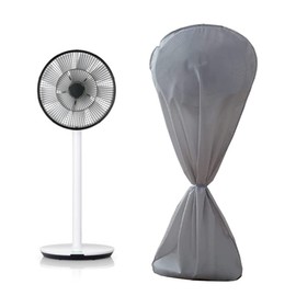 SUNSURE Floor Fans Cover 57x29in Electric Fan Dust Cover Waterproof Dustproof Cover Fans Protection for Floor Pedestal Stand Fans (Grey)