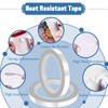 Uadme Heat Tape Sublimation, High Temperature Heat Resistant Clear Tape